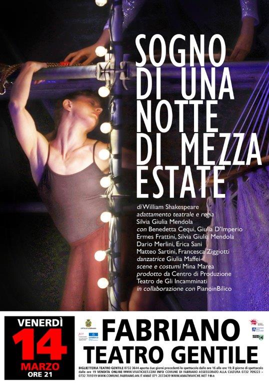 SOGNO DI UNA NOTTE DI MEZZA ESTATE - venerdì 14 marzo 2025
